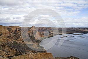 Barrancas de Burujon in Toledo province, Spain