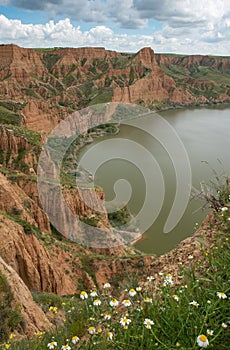 Barrancas de BurujÃ³n or Grand Canyon in Guadamur, Toledo. Copy-space