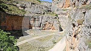 Barranco de la Hoz Seca canyon next to Jaraba town