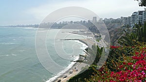 Barranco view to the north of Lima bay photo