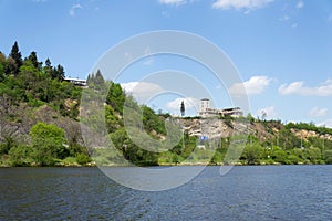 Barrandov Terraces funkcionalism buildings in Prague, Czech Republic