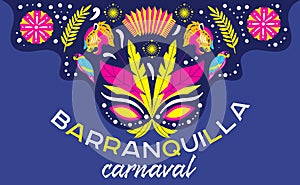 Barranquilla Carnival poster or card design