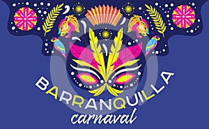 Barranquilla Carnival poster or card design photo