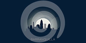 Barranquilla cityscape skyline city vector banner