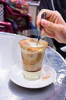 Barraquito - coffee of Canary Islands photo