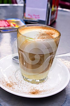 Barraquito - coffee of Canary Islands photo