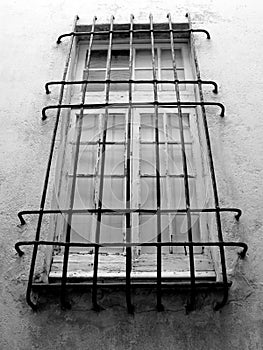 Barred window