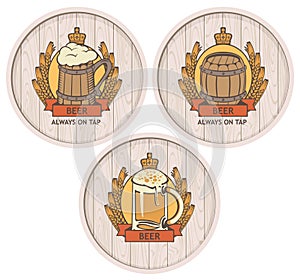 Barrel beer set