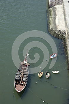 Barrel boat at Porto, Portugal