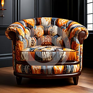 barrel chair sofa provides a unique and sculptural look pictur photo