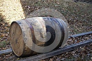 Barrel for distilling whiskey