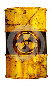 Barrel nuclear waste pollution risk radioactive