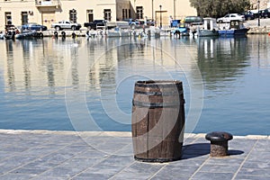 Barrel in the port