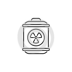 barrel, radioactive, sewage icon. Element of earth pollution icon for mobile concept and web apps. Detailed barrel, radioactive,