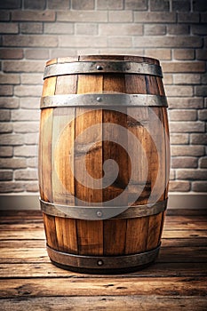 Barrel Shaped Background with Empty Space