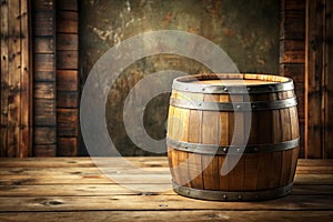 Barrel Shaped Background with Empty Space