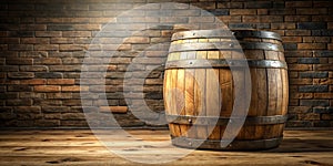 Barrel Shaped Background with Empty Space