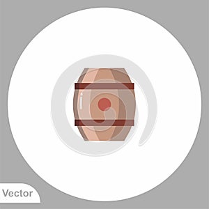 Barrel vector icon sign symbol