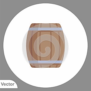 Barrel vector icon sign symbol photo