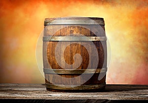 Barrel on yellow