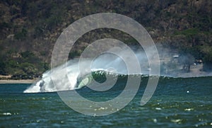 Barreling wave in Central America