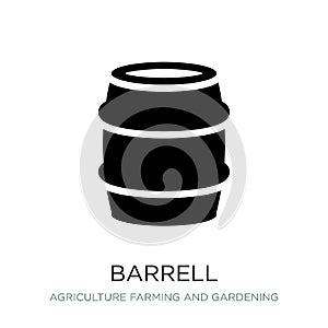 barrell icon in trendy design style. barrell icon isolated on white background. barrell vector icon simple and modern flat symbol