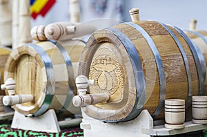 Barrels for storing various beverages