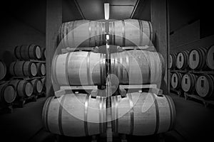 Barrels of wine