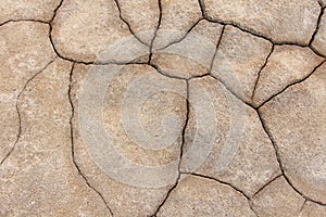 Dry cracked earth background. Cracked mud pattern. Soil In crack