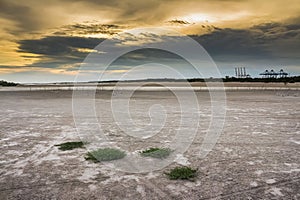 Barren ground sunset