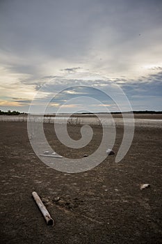 Barren ground sunset