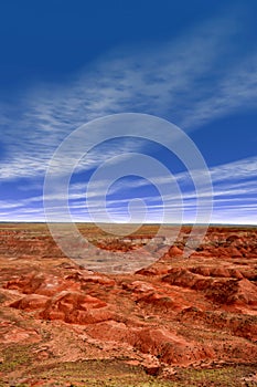 Barren Hostile Landscape Painted Desert Northern Arizona