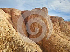 barren land due to erosion after deforestation