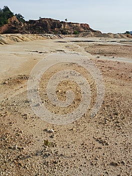 barren land due to erosion after deforestation