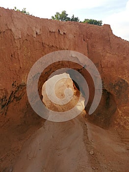 barren land due to erosion after deforestation