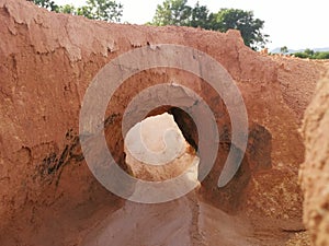 barren land due to erosion after deforestation