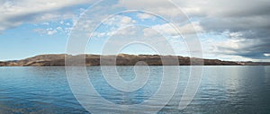 Barren and moonlike landscape on island Pag, Croatia