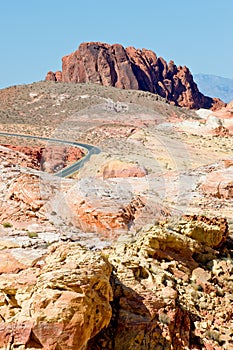 Barren Nevada desert photo