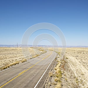 Barren road. photo