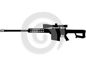 Barrett M82A1. 416 Sniper long range rifle Caliber 50 BMG United States Armed Forces and USA United States Army Barrett M82A1 Snip photo