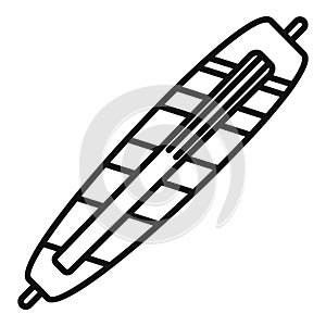 Barrette equipment icon, outline style