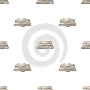 Barricade of bags of sand.Paintball single icon in cartoon style vector symbol stock illustration web.