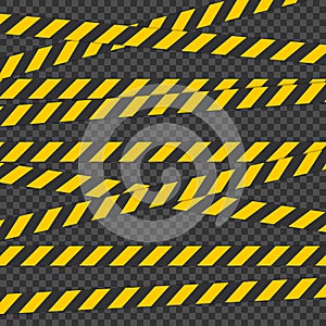 Barricade tape. For Physical Hazards. Tape for warn or catch the attention. Tape containing a possible hazard.