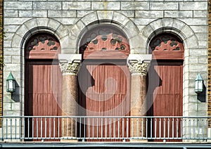 Barricaded Church door