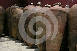 Barricas of Pisco Peru photo