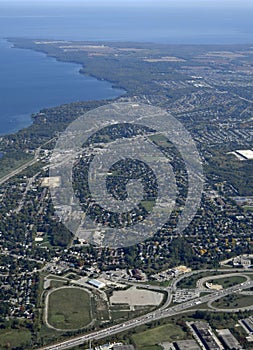 Barrie, aerial photo