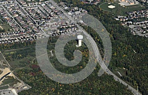 Barrie Ontario, aerial photo