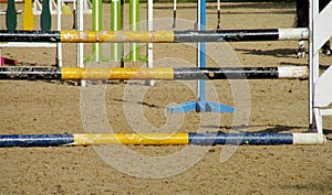 Barrier on horse at the racetrack