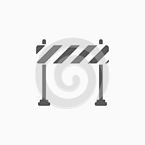 Barrier icon, barricade, hindrance, hedge, obstruction, entanglement