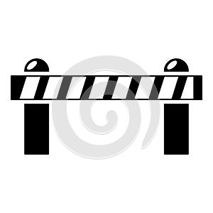 Barrier icon, simple style.